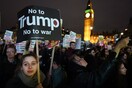 Βρετανία: Χιλιάδες διαδήλωσαν έξω από το κοινοβούλιο κατά της επίσκεψης Τραμπ