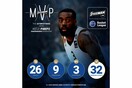 O MVP της 15ης αγωνιστικής της STOIXIMAN.GR Basket League