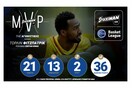 O MVP της 16ης αγωνιστικής της STOIXIMAN.GR Basket League