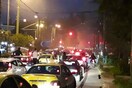 Κυκλοφοριακό χάος στο Ζάππειο: Φορτηγάκι πήρε φωτιά στο δρόμο
