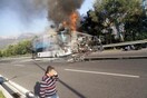 Πάτρα: Τουριστικό λεωφορείο με μαθητές έπιασε φωτιά- Καλά στην υγεία τους όλοι οι επιβάτες (ΒΙΝΤΕΟ)