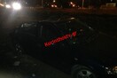 Σοβαρό τροχαίο στην Κόρινθο: Αυτοκίνητο αναποδογύρισε και κατέληξε στην παραλία