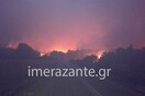 Σε πύρινο κλοιό οι Μαριές στην Ζάκυνθο - Σε επιφυλακή για εκκένωση καθώς κάηκε ήδη ένα σπίτι