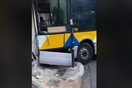 Σύγκρουση δύο λεωφορείων στο Αιγάλεω