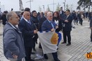 Συγκέντρωση οπαδών του ΠΑΟΚ για τη Μακεδονία - Γιούχαραν τον Ψωμιάδη