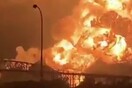ΗΠΑ: Τεράστια φωτιά σε διυλιστήριο της Φιλαδέλφειας