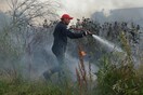 Φωτιά στην Κερατέα: Ισχυρές δυνάμεις της πυροσβεστικής