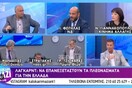 Η στιγμή που καλεσμένος στον ΑΝΤ1 έπεσε από την καρέκλα του