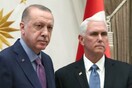 To παρασκήνιο της συμφωνίας για κατάπαυση του πυρός: Η αμηχανία στην αρχή της συνάντησης Πενς - Ερντογάν