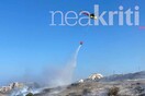 Κρήτη: Πυρκαγιά κοντά σε ξενοδοχεία και σπίτια - Συναγερμός σε πυροσβεστική και Λ.Σ.