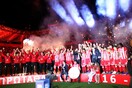 Η μεγάλη κόκκινη φιέστα - Φωτογραφίες από τη γιορτή του Ολυμπιακού στο Καραϊσκάκης