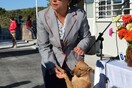 Συγκίνηση στη Βρίσα - Το σκυλάκι του σχολείου που είχε χαθεί με το σεισμό επανεμφανίστηκε μόλις χτύπησε το κουδούνι