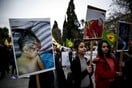 Πορεία Κούρδων στο κέντρο της Αθήνας ενάντια στον πόλεμο του Αφρίν