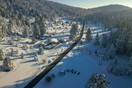 Το καταφύγιο Οίτης θαμμένο στο χιόνι - Λευκό τοπίο και υπέροχες φωτογραφίες
