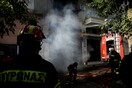 Φωτιά σε σπίτι στη Λιοσίων, στο κέντρο της Αθήνας