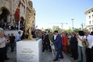 Πειραιάς: Συνωστισμός στα αποκαλυπτήρια του αγάλματος του Κωνσταντίνου Παλαιολόγου