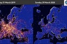 «Άδειασαν οι ουρανοί»: Η εναέρια κυκλοφορία πριν και μετά το lockdown στην Ευρώπη