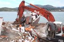 Βίντεο-ντοκουμέντο: Καταστροφή ξύλινου παραδοσιακού σκάφους στην Λευκάδα