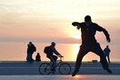 Ηλιοβασίλεμα στη Νέα Παραλία Θεσσαλονίκης