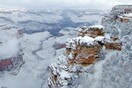 Την πρώτη μέρα του χρόνου το Grand Canyon ντύθηκε στα λευκά