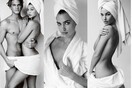 Ο Mario Testino φωτογραφίζει διάσημους που φορούν μόνο την πετσέτα τους