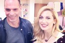 O Γιάνης Βαρουφάκης φωτογραφήθηκε και με την Κωνσταντίνα Σπυροπούλου