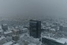 Η χιονισμένη Αττική από ψηλά - Το λευκό τοπίο της Αθήνας σε βίντεο από drone