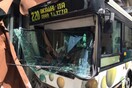 Λεωφορείο έπεσε σε καφετέρια στα Ιλίσια