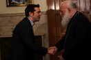 Τσίπρας προς Ιερώνυμο: Αρωγός η πολιτεία στις προσπάθειες σας