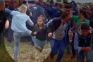Σάλος με την εικονολήπτρια που κλωτσούσε και έβαζε τρικλοποδιά σε πρόσφυγες και μικρά παιδιά