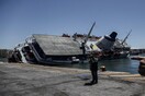Μεγάλη επιχείρηση στον Πειραιά για "Παναγία Τήνου" - Νέες εντυπωσιακές φωτό και βιντεο από τη βύθιση