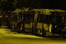 Αντιεξουσιαστές πυρπόλησαν λεωφορείο και τρόλεϊ στην Πατησίων