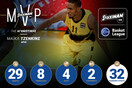 MVP της 4ης Αγωνιστικής της Stoiximan.gr Basket League ο Μάικλ Τζένκινς