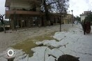 Απίστευτες εικόνες από Κρήτη: Ποτάμι από πάγο σχηματίστηκε μέσα σε χωριό