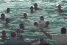 To άγριο ξύλο στον αγώνα Ελλάδας-Κροατίας που διακόπηκε (video)