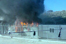 Κάηκαν σκηνές στο hot spot της Μόριας