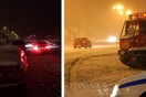Συνεχείς προσπάθειες να απεγκλωβιστούν τα ακινητοποιημένα οχήματα στην εθνική οδό Πατρών- Κορίνθου