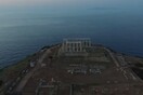 Σούνιο: ο μαγευτικός Ναός του Ποσειδώνα από ψηλά