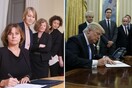 Το φεμινιστικό μήνυμα της αντιπροέδρου της σουηδικής κυβέρνησης προς τον Τραμπ ήταν μία και μόνο φωτογραφία