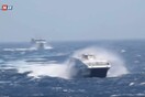 Εντυπωσιακό βίντεο δείχνει τη «μάχη» με τα κύματα δύο πλοίων στη Φολέγανδρο