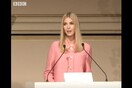 Μια αμήχανη, σχεδόν ντροπιαστική στιγμή της Ιβάνκα Τραμπ κατά τη διάρκεια ομιλίας της
