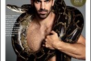 Ο Nyle DiMarco και το φίδι -Το διάσημο κωφό μοντέλο, ψηφίστηκε από το περιοδικό Attitude ως ο Άντρας της Χρονιάς