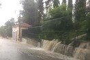 Προβλήματα από την κακοκαιρία στη Θεσσαλονίκη - Πλημμυρισμένοι δρόμοι και τροχαία ατυχήματα