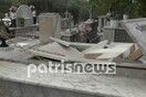 Ηλεία: Καταστροφές σε νεκροταφείο λόγω των θυελλωδών ανέμων