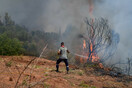 Μεγάλη αναζωπύρωση στο Νεοχώρι Αρκαδίας -Η φωτιά έφτασε στα πρώτα σπίτια