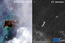 Tonga volcano: first pictures after eruption show islands blanketed in ash, as two deaths confirmed