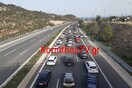 Τροχαίο στην Αθηνών -Κορίνθου: Ενας εγκλωβισμένος -Oυρά στο ρεύμα προς Αθήνα