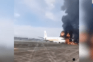 Passenger plane catches fire during takeoff in southwestern China