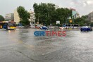 Ισχυρή καταιγίδα και χαλάζι στη Θεσσαλονίκη – Δρόμοι «ποτάμια» και κυκλοφοριακά προβλήματα
