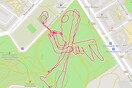 Έργα τέχνης με τζόκινγκ: Ο 67χρονος που κάνει τέχνη τρέχοντας σε πάρκο του Βερολίνου 